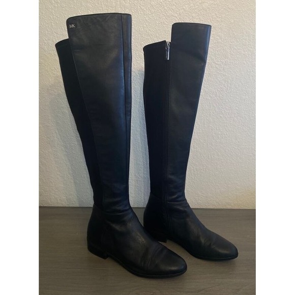 Michael‎ Kors Bromley Leather Boot Women's size 7.5 Black - Picture 1 of 11